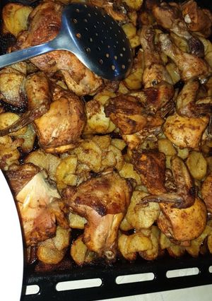 صورة لوصفة صينية بطاطس ودجاج بلفرن