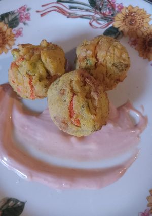 Una foto de Bolitas de brócoli y zanahoria en air fryer