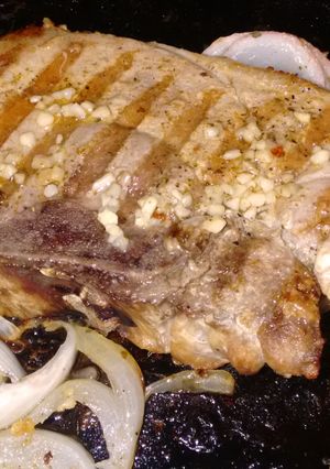 Una foto de Jamón de cerdo al horno