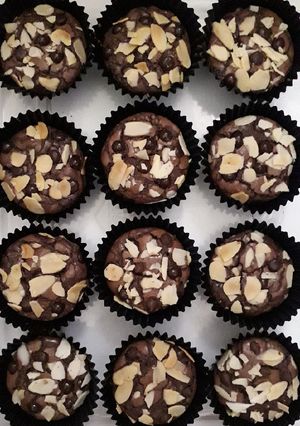 Foto resep Choco Almond Muffin