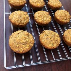 Carrot Banana Muffins (no eggs) A picture of Carrot Banana Muffins (no eggs).