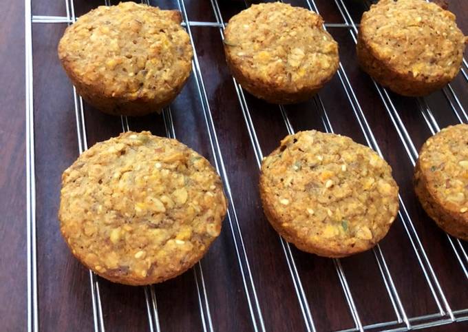 Carrot Banana Muffins (no eggs)