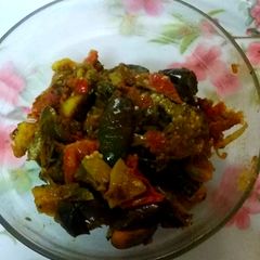 A picture of Aloo Baigan.