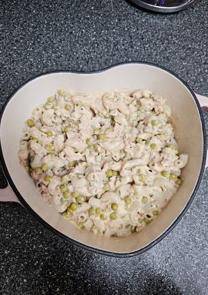 A picture of Alfredo Tuna Mac.