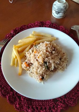 A picture of Paneer fried rice.