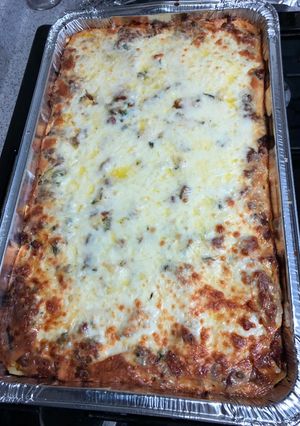 A picture of Seafood lasagna.