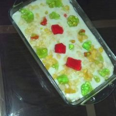 A picture of Fruit custard.