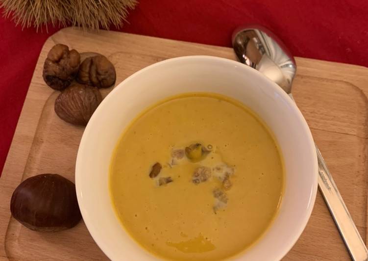 Velouté de potiron à la châtaigne