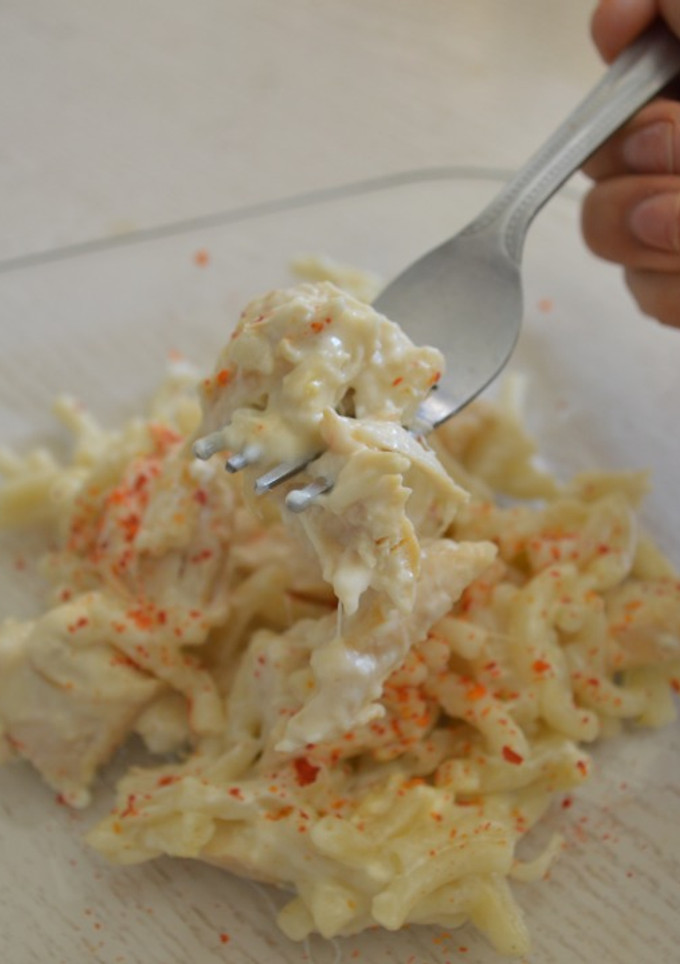 Una foto de ¿Harto de los macarrones con queso amarillo? Opción buena, bonita y barata, PERO FANCY, obvio