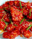 Korean Fried Chicken | Crispy Korean Fried Chicken With Spicy Sauce | Red Sauce Fried Chicken