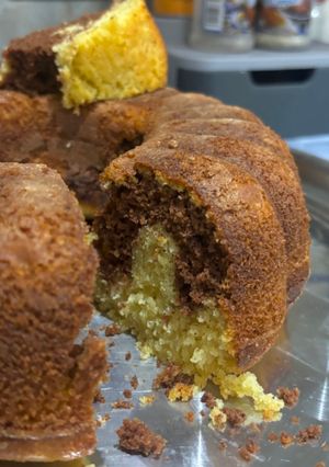 Una foto de Torta Marmoleada con Mantequilla