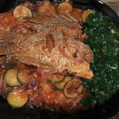 A picture of Wet fried fish.