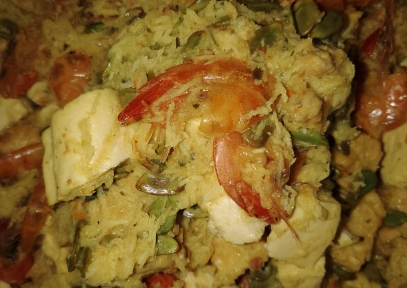 Botok tahu tempe udang tanpa daun pisang