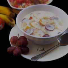 Creamy fruit salad A picture of Creamy fruit salad.