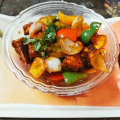 Chilli paneer A picture of Chilli paneer.