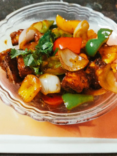 A picture of Chilli paneer.