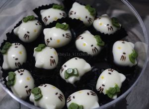 Foto resep Praline Kacang Coklat Hellokitty + Tips