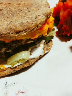 Una foto de Hamburguesa vegana ☆