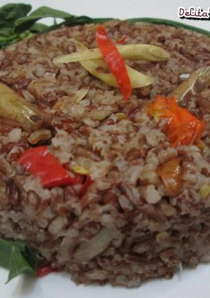 Foto resep Diet GM Day 7 (Nasi Liwet Beras Merah)