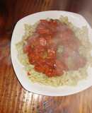 Fideos con vienesas