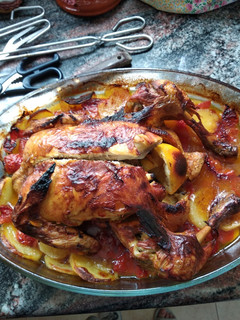 Una foto de Pollo al horno (a mi manera)