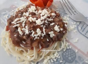 Foto resep #bikinramadhanberkesan#23#spaghetti bolognese pasta tomat asli#