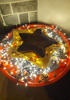 A picture of Basic chocolat cake: normal and pimped.