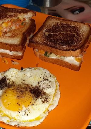 ভেজ স্যান্ডুইচ (veg sandwich recipe in Bengali) রেসিপির প্রধান ছবি