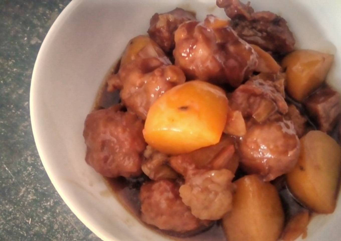 Baso dan Kentang Kecap