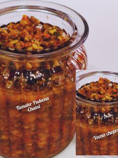 टमाटर पुदीना चटनी (Tamatar pudina chutney recipe in hindi) रेसिपी मुख्य फोटो