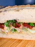 Sült heringfilés ciabatta