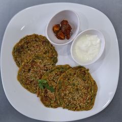 PEARL MILLET CHILA - BAJRA DHIRDA A picture of PEARL MILLET CHILA - BAJRA DHIRDA.