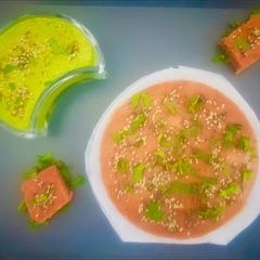 A picture of Healthy Wholesome Steamed Spongy Pancake~Nutritious Dhokla❣️.