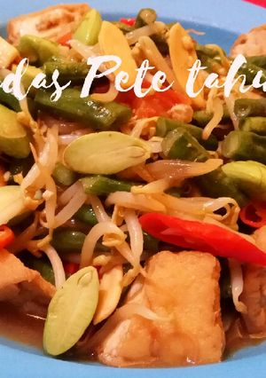 Foto resep Tumis pedas Pete tahu sayur