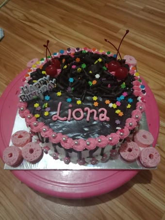 Cara Simple Menyiapkan Resep  Tart Ultah Simple Base Cake Brownies Coklat yang Menggugah Selera, Sempurna