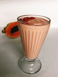 Una foto de Smoothie de papaya con kéfir
