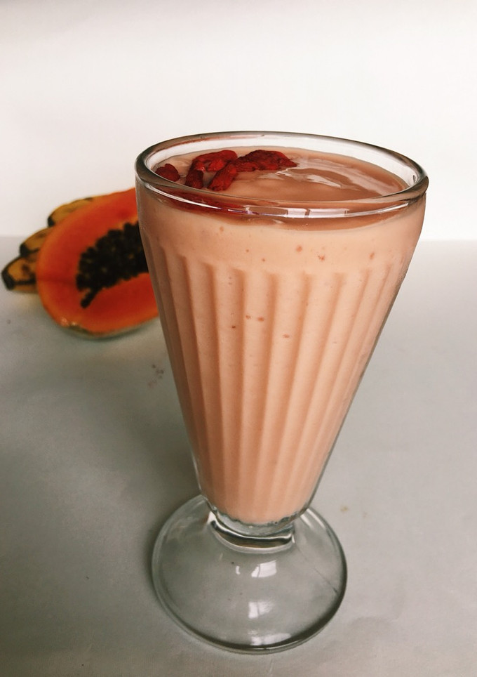 Una foto de Smoothie de papaya con kéfir