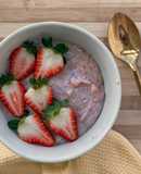 Avena de fresa con claras