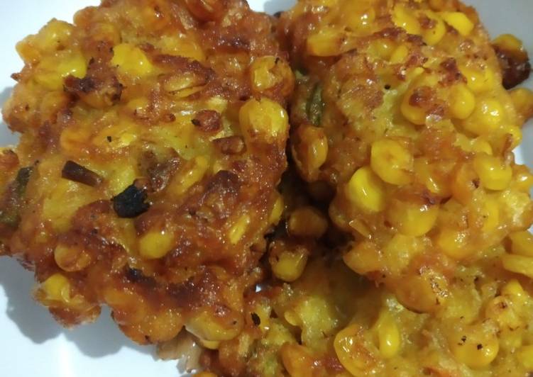 Cara buat Dadar jagung manis pedas Sederhana Untuk Jualan