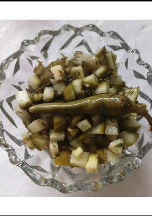 عکسی از دستور ترشی خیار