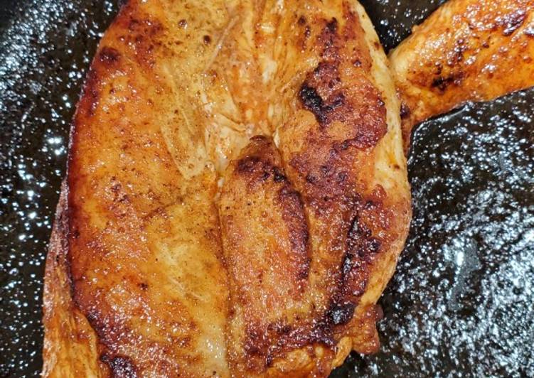 Steps to Prepare Perfect Tandoori Pan-Fried Chicken