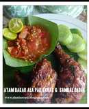Ayam Bakar Ala Pak Sahak dan Sambal Dadak
