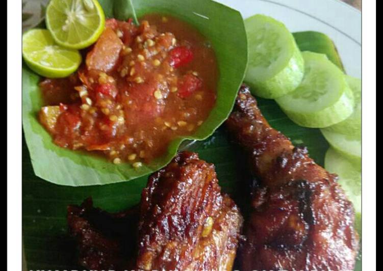 Resep Ayam Bakar Ala Pak Sahak dan Sambal Dadak yang Enak Banget