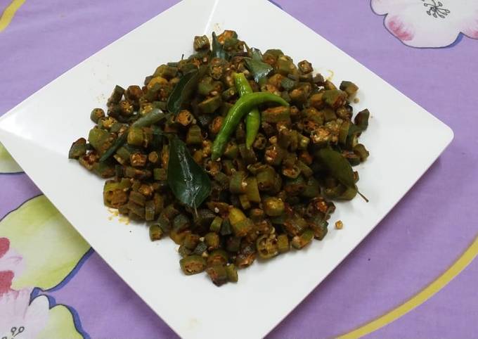 Hyderabadi Style Bhindi Fry Recipe By Zeenath Muhammad Amaanullah Cookpad