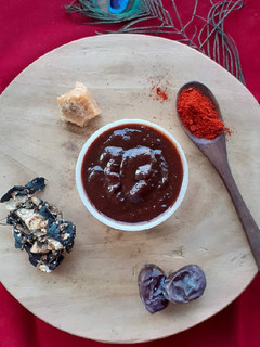 A picture of Dates-Tamarind Chutney.