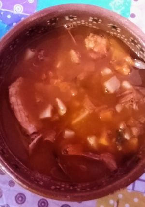Una foto de Caldo de Pescado