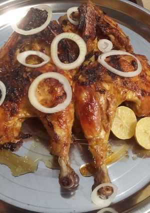 A picture of Beer marinated grilled chicken.