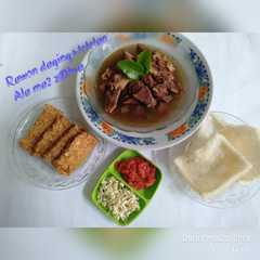 รูปของ Rawon daging + tetelan sapi