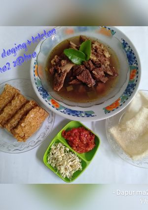 Foto resep Rawon daging + tetelan sapi