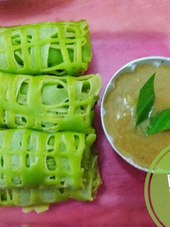 Foto resep Roti jala pandan kuah kinca durian
